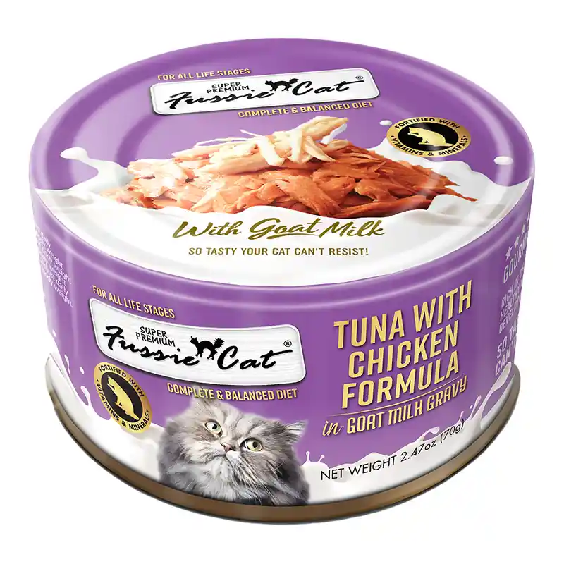 Fussie Cat Tuna & Chicken Goat Milk 2.47oz