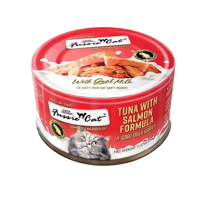 Fussie Cat Tuna & Salmon Goat Milk 2.47oz